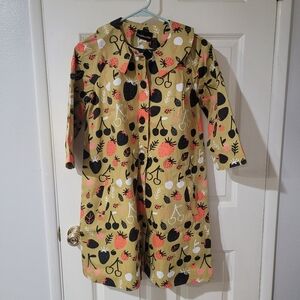 Nooworks Strawberries By Jordan Sondler Shelley Coat Xs